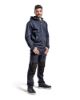Afbeeldingen van BLÅKLÄDER Hoodie met rits 3363 donkerblauw/geel S