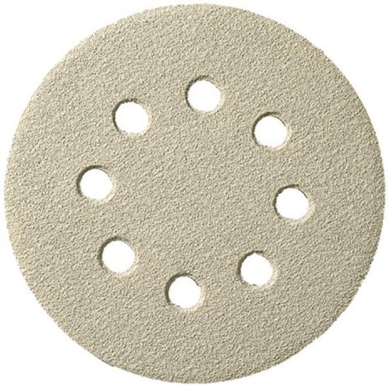 Afbeeldingen van FORUM Schuurschijf met klittenband t.b.v. lakbewerking korund 8-gats 125MM K240