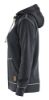 Afbeeldingen van BLÅKLÄDER Hooded sweatvest dames 3373 zwart mêlee XS