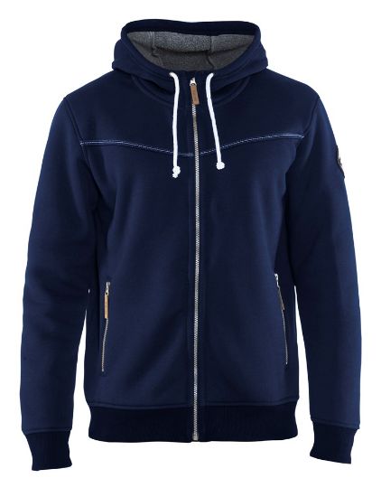 Afbeeldingen van BLÅKLÄDER Hoodie met warme voering 4933 marineblauw M
