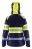 Afbeeldingen van BLÅKLÄDER Softshell jack dames 4404 marineblauw/High Vis geel XS