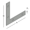 Afbeeldingen van GEBR. BODEGRAVEN Raamhoek ZM recht 300 100X100MM 18X1,5MM