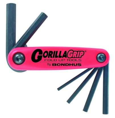 Afbeeldingen van BONDHUS Opvouwbare inbussleutelset GORILLAGRIP 3-10MM