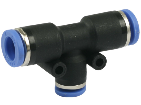 Afbeeldingen van T-verloop push-in fitting 10-6MM