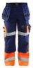 Afbeeldingen van BLÅKLÄDER Werkbroek X1500 1508 marineblauw/High Vis oranje C146