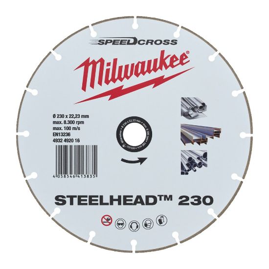 Afbeeldingen van MILWAUKEE Diamantzaagblad metaal SpeedCross Steelhead 230X22,23MM