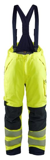 Afbeeldingen van BLÅKLÄDER Winter bretelbroek Multinorm 1817 High Vis geel/marineblauw S