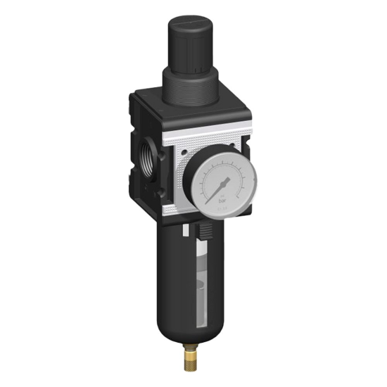 Afbeeldingen van Drukregelaar G¾" 5µ 10bar met mano 63MM BG4