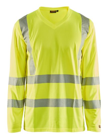 Afbeeldingen van BLÅKLÄDER T-shirt UV met lange mouwen 3385 High Vis geel L
