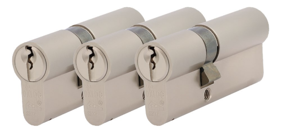 Afbeeldingen van OXLOC Profielcilinder dubbel O5 vernikkeld 40/45MM P3 SKG**