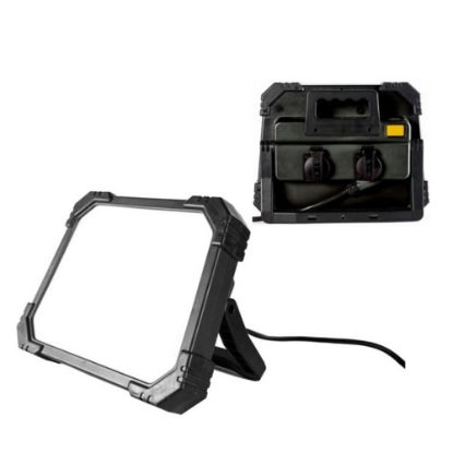 Afbeeldingen van TAB Bouwlamp 47W SMD-LED IP54 5000LM 47W klasse I 5M kabel & 2x VDE stekkerdoos