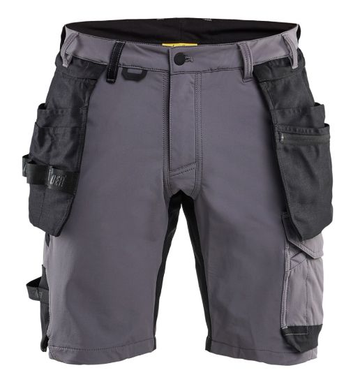 Afbeeldingen van BLÅKLÄDER Short met 4-weg stretch 1702 medium grijs/zwart C56