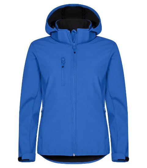 Afbeeldingen van Hoodie softshell women 0200917 kobalt 36/s