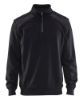 Afbeeldingen van BLÅKLÄDER Sweatshirt bi-colour met halve rits 3353 zwart/medium grijs 3XL