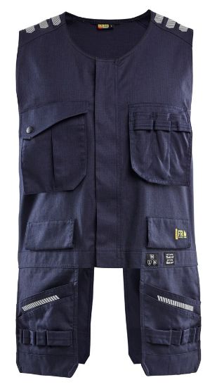 Afbeeldingen van BLÅKLÄDER Multinorm werkvest Inherent 3039 marineblauw XL