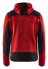 Afbeeldingen van BLÅKLÄDER Gebreid vest met softshell 4930 rood/zwart S