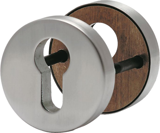 Afbeeldingen van OXLOC Veiligheidsrozet profielcilinder RVS mat rond 52MM