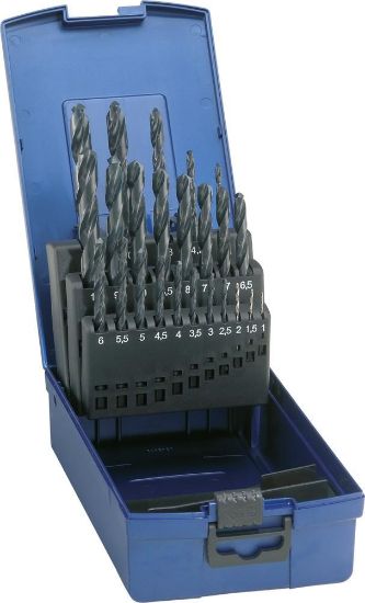 Afbeeldingen van FORUM Metaalborenset HSS DIN338-A type N geslepen 1-13MM 25x