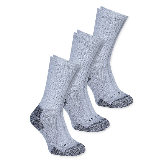 Afbeeldingen van CARHARTT Sokken All-season katoen 800092 grijs M 3x