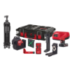 Afbeeldingen van MILWAUKEE Accu driedimensionale laser M123PLKIT-401P met 3 groene 360° laser cirkels kit