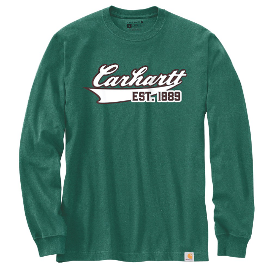 Afbeeldingen van CARHARTT T-shirt lange mouwen grafische print 105612 north woods heather M