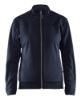 Afbeeldingen van BLÅKLÄDER Sweatshirt service dames met rits 3394 donker marineblauw/zwart L