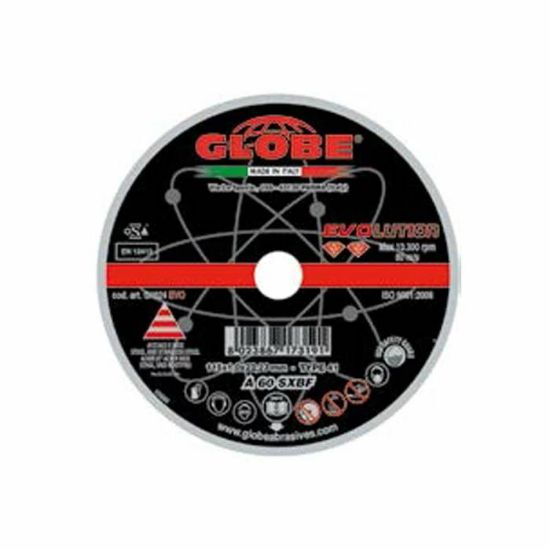Afbeeldingen van GLOBE Doorslijpschijf G1722-EVO RVS A-60-SX ZAC 125X1,3X22,2MM