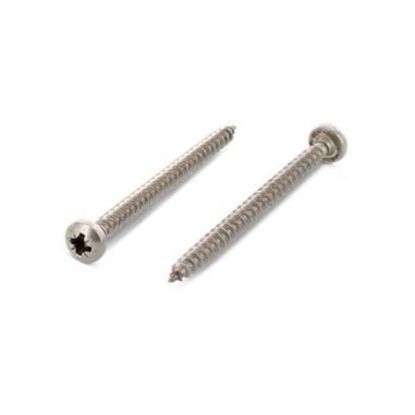 Afbeeldingen van Spaanplaatschroef bolcilinderkop voldraad PZ 9400 RVS A2 5X50MM