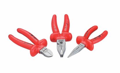 Afbeeldingen van GEDORE Tangenset VDE met doop-isolatie VDE S 8003 3x