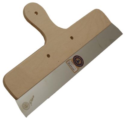 Afbeeldingen van MELKMEISJE Spackmes RVS houten greep 200MM