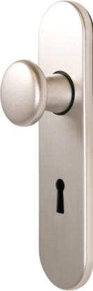 Afbeeldingen van OXLOC Knopschild knop + profielcilinder Parijs aluminium SL56