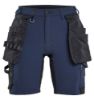 Afbeeldingen van BLÅKLÄDER Short dames met 4-weg stretch 7124 donker marineblauw/zwart C42
