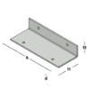 Afbeeldingen van GEBR. BODEGRAVEN Versterkingshoek SV 40X20MM 100X2MM