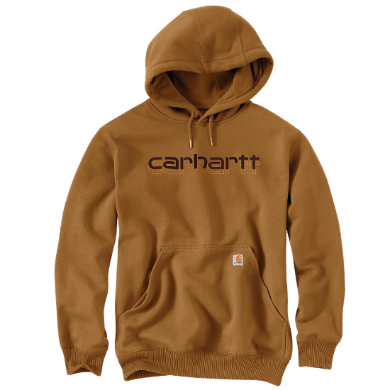Afbeeldingen van CARHARTT Hoodie grafische print regenbestendig 105679 bruin M