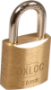 Afbeeldingen van OXLOC Cilinderhangslot EV messing laag 20MM KD20