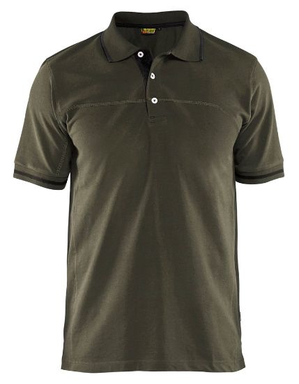 Afbeeldingen van BLÅKLÄDER Poloshirt 3389 groen/zwart L