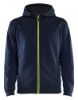 Afbeeldingen van BLÅKLÄDER Hoodie met rits 3363 donker marineblauw/High Vis geel L