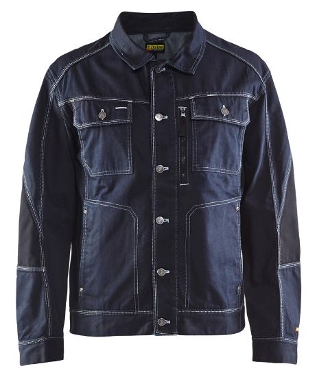 Afbeeldingen van BLÅKLÄDER Jack Codura denim 4059 marineblauw/zwart S