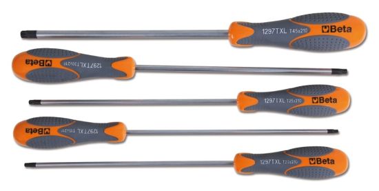 Afbeeldingen van BETA Schroevendraaierset TORX lang 5x 1297TX/L-S5