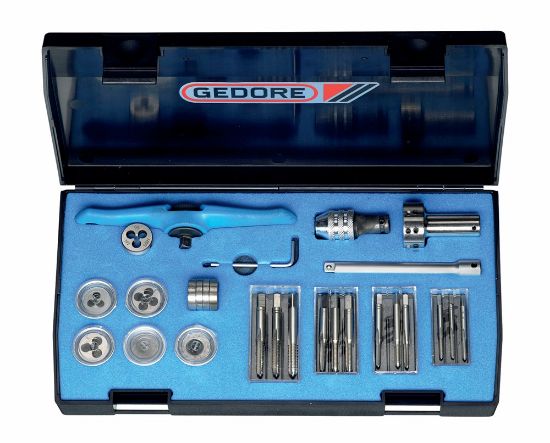 Afbeeldingen van GEDORE Schroefdraadsnij set t.b.v. binnen-/buitendraad M3-M6