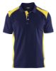 Afbeeldingen van BLÅKLÄDER Poloshirt piqué 3324 marineblauw/High Vis geel M