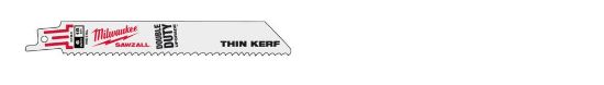 Afbeeldingen van MILWAUKEE Reciprozaagblad metaal Thin Kerf 150MM 18TPI 5x