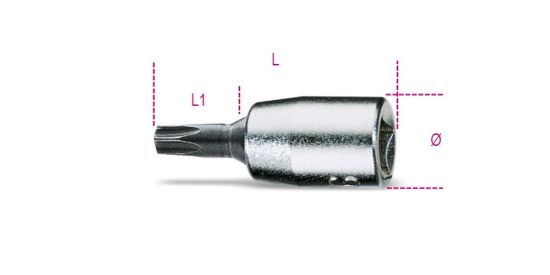 Afbeeldingen van BETA Schroevendraaierdop ¼" TORX 900TX 06