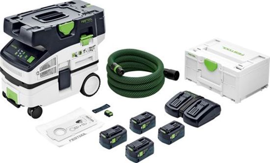 Afbeeldingen van FESTOOL Accu stofzuiger CTLC MINI I-Plus 36V 4x 5,0Ah stofklasse L Reservoir 10/7,5L
