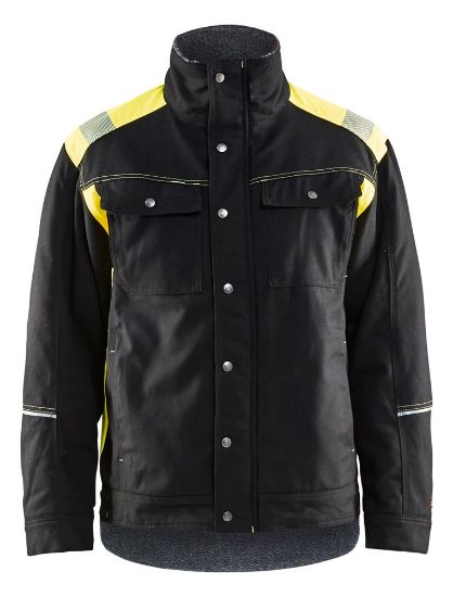 Afbeeldingen van BLÅKLÄDER Winterjas Visible 4915 zwart/High Vis geel XS
