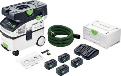 Afbeeldingen van FESTOOL Accu stofzuiger CTLC MIDI I-Plus 36V 4x 5,0Ah stofklasse L Reservoir 15/12,5L
