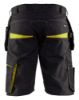 Afbeeldingen van BLÅKLÄDER Short service met spijkerzakken 1494 zwart/High Vis geel C62