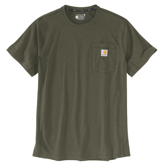 Afbeeldingen van CARHARTT T-shirt Force Flex Pocket 104616 basil heather 2XL
