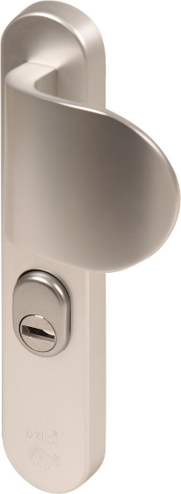 Afbeeldingen van OXLOC Veiligheidslangschild KTB deurduwer + krukgat ovaal R PC55 40MM