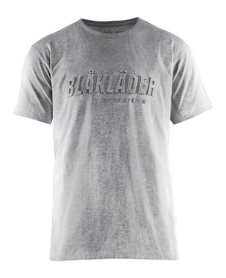 Afbeeldingen van BLÅKLÄDER T-shirt 3D 3531 grijs mêlee XS